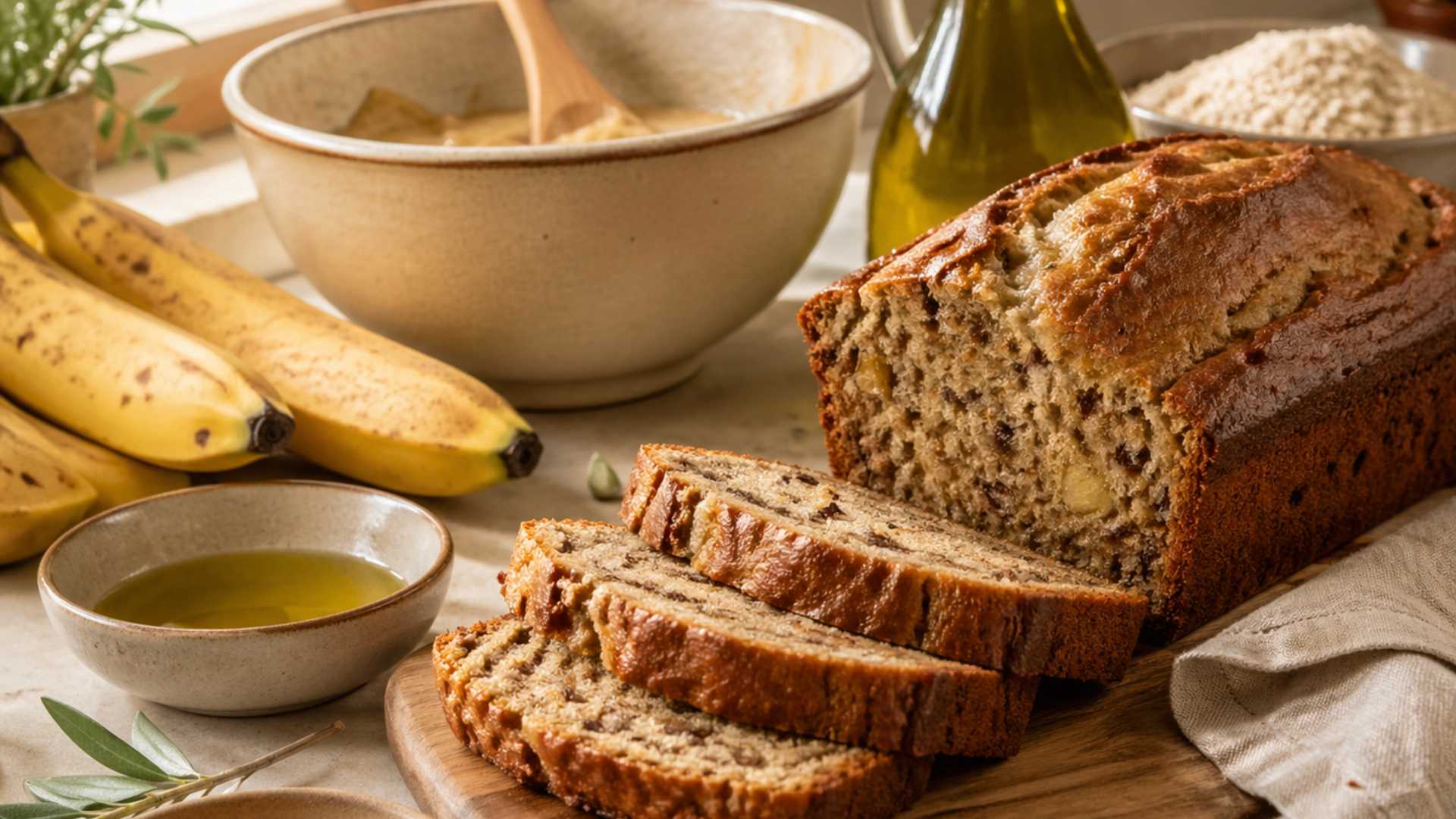 Come preparare il banana bread con l’olio evo