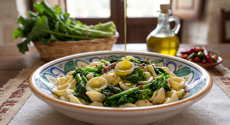 Orecchiette alle cime di rapa: storia, ricetta e quale olio extravergine scegliere